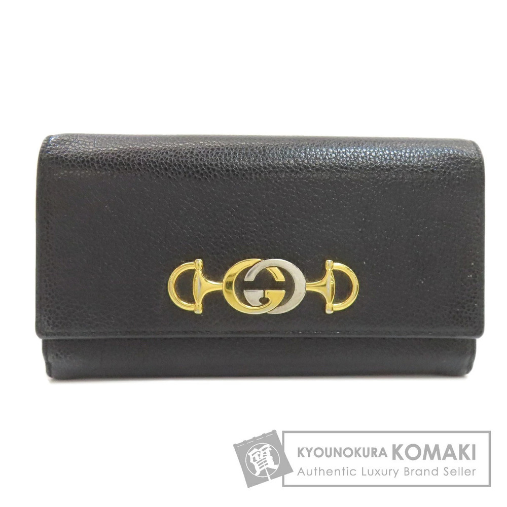 Gucci Zumi Continental Wallet Long Wallet Leather